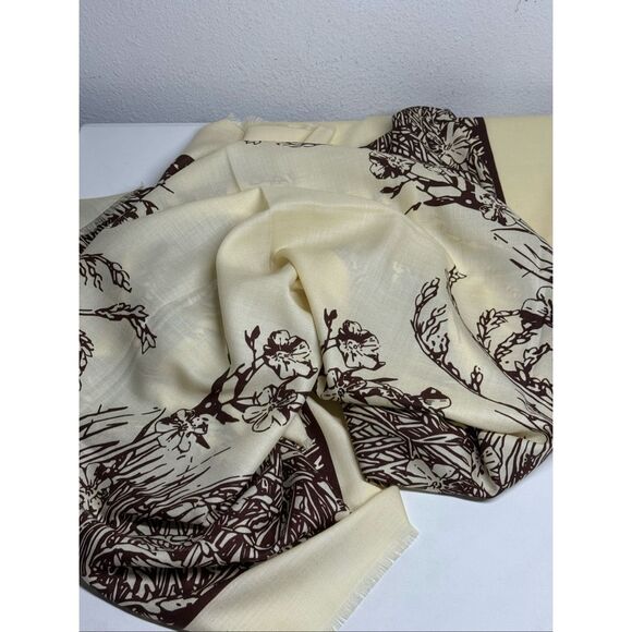 Loro Piana Turati Herringbone Cashmere Scarf 51”X 51” See Description - Picture 15 of 16